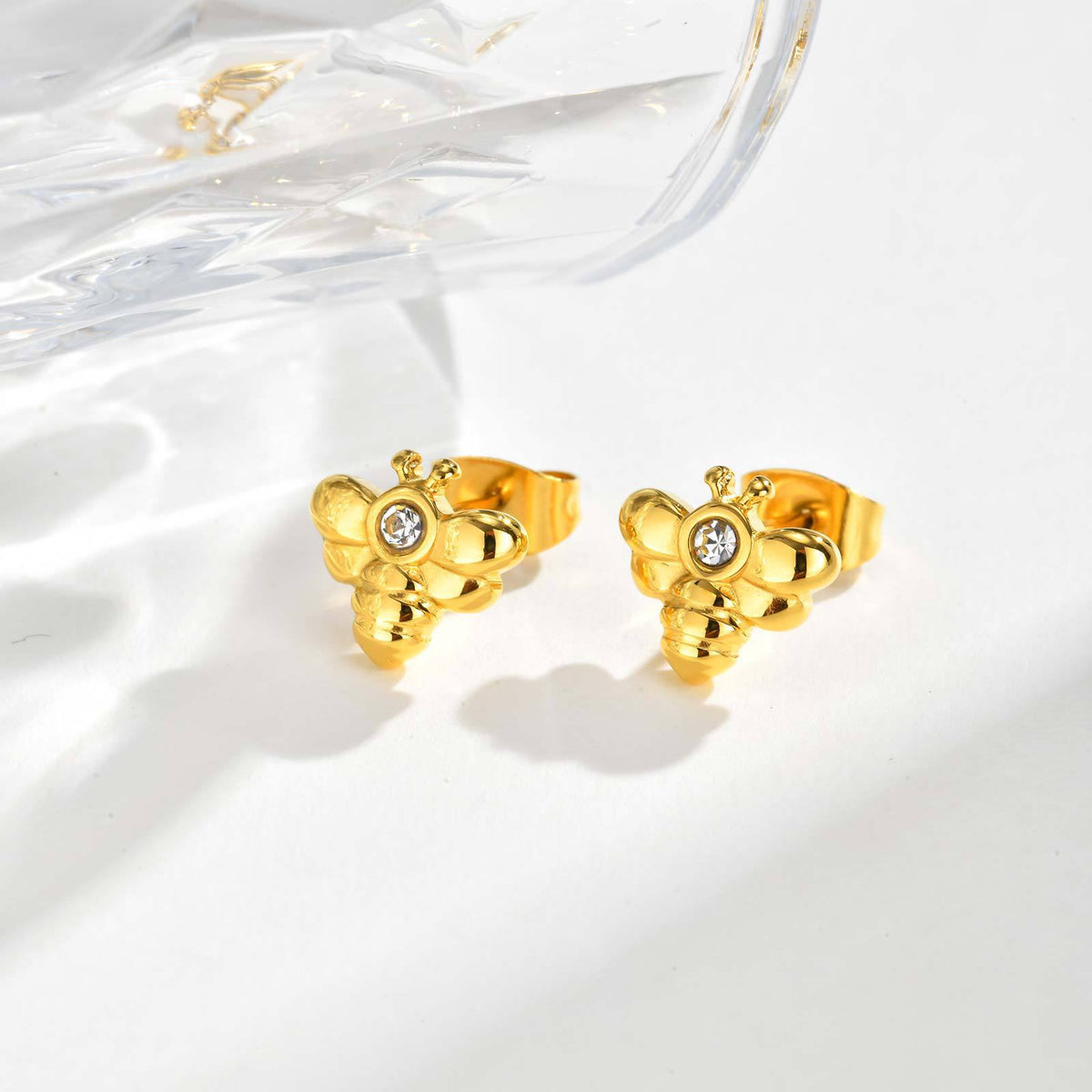 Minimalist Zircon Earrings — Pair