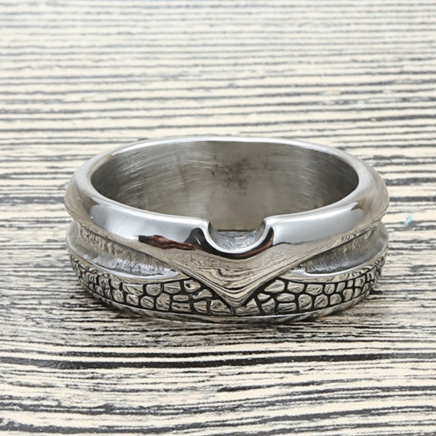 Titanium Steel Snake Design Ring for Men and Women - Retro Punk Style, Unisex Stainless Steel Accessory