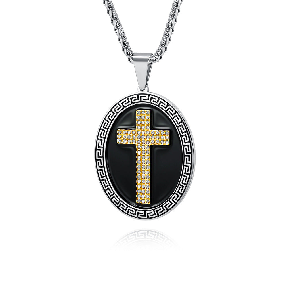 Stainless Steel Cross Vintage Necklace