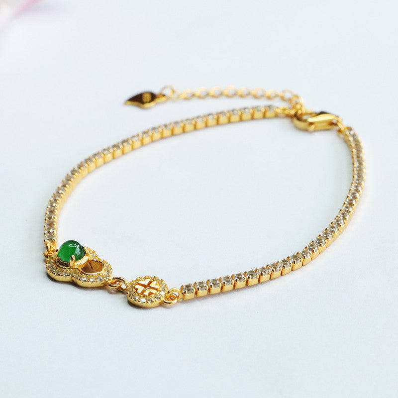 Jadeite Gourd Bracelet