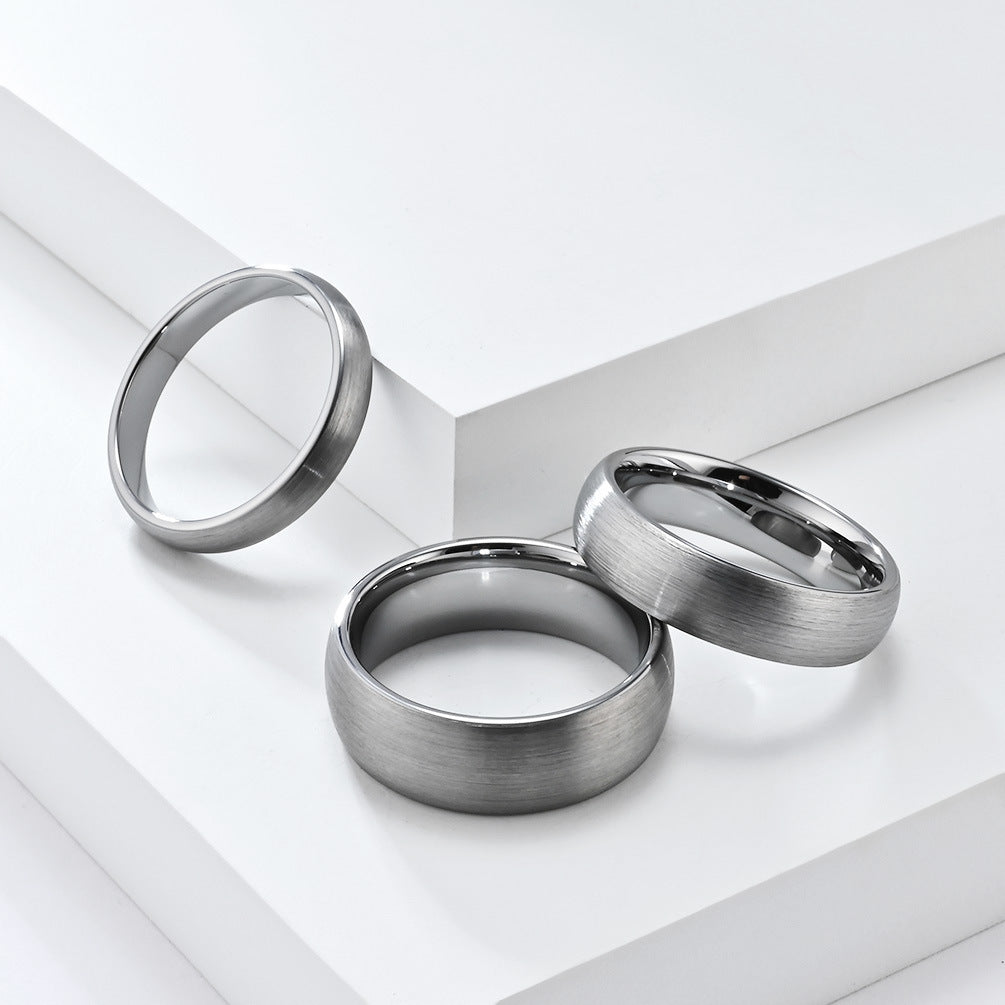 Tungsten Steel Matte Ring