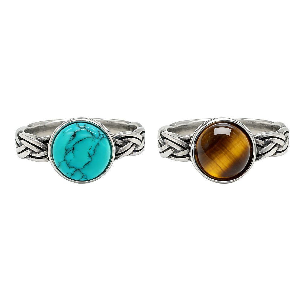 Planderful Titanium Steel Ring For Unisex, Minimalist Protection Motif, Durable Fashion Accessory 7-11