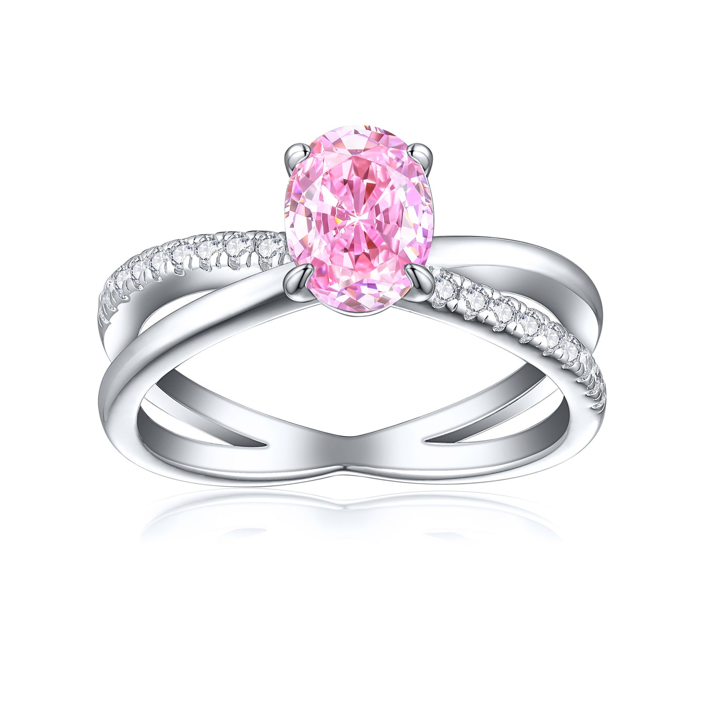 Premium 925 Sterling Silver 1.5ct Flame Ice Flower Cut Ring