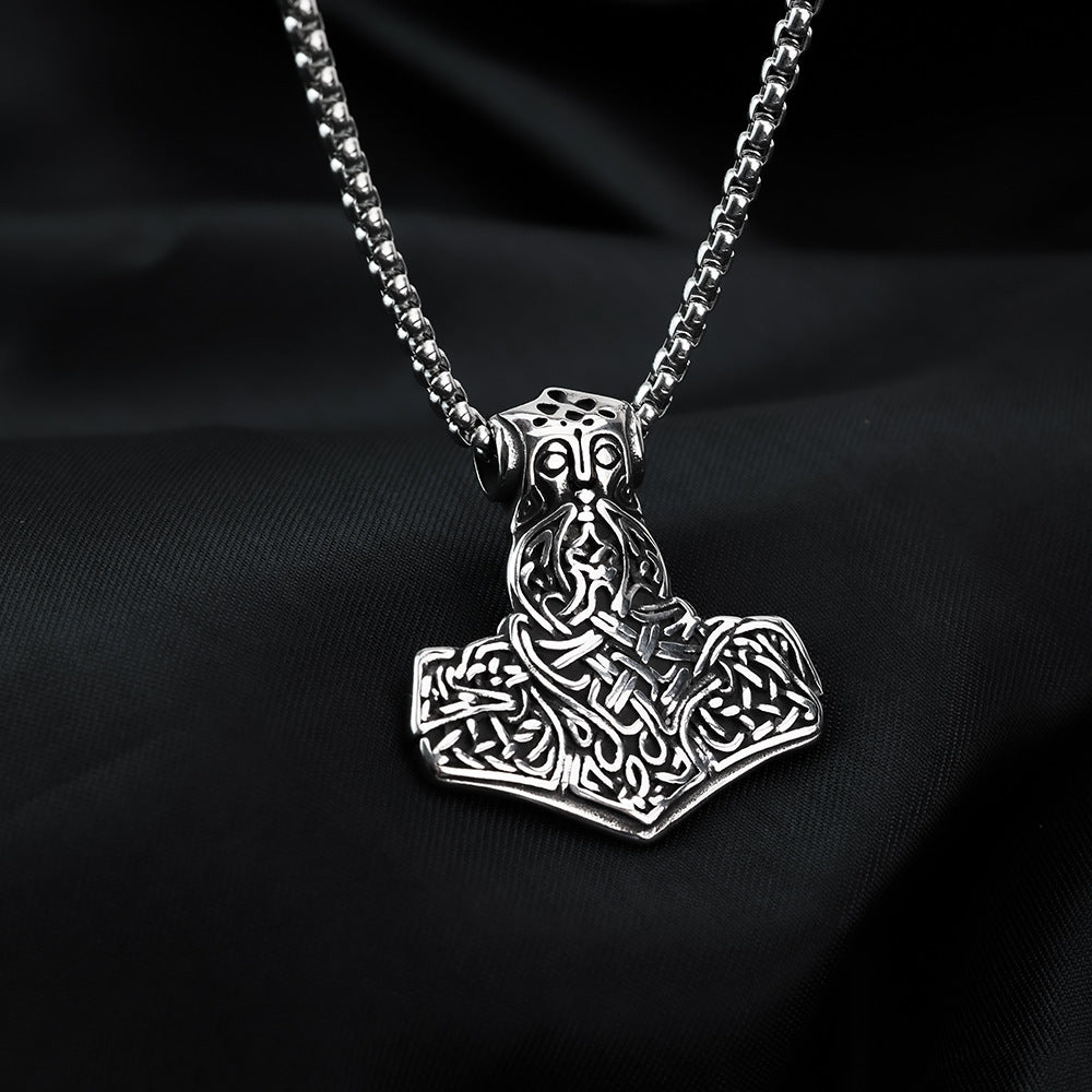 Viking Viking'S Stainless Steel Men's Pendant Necklace