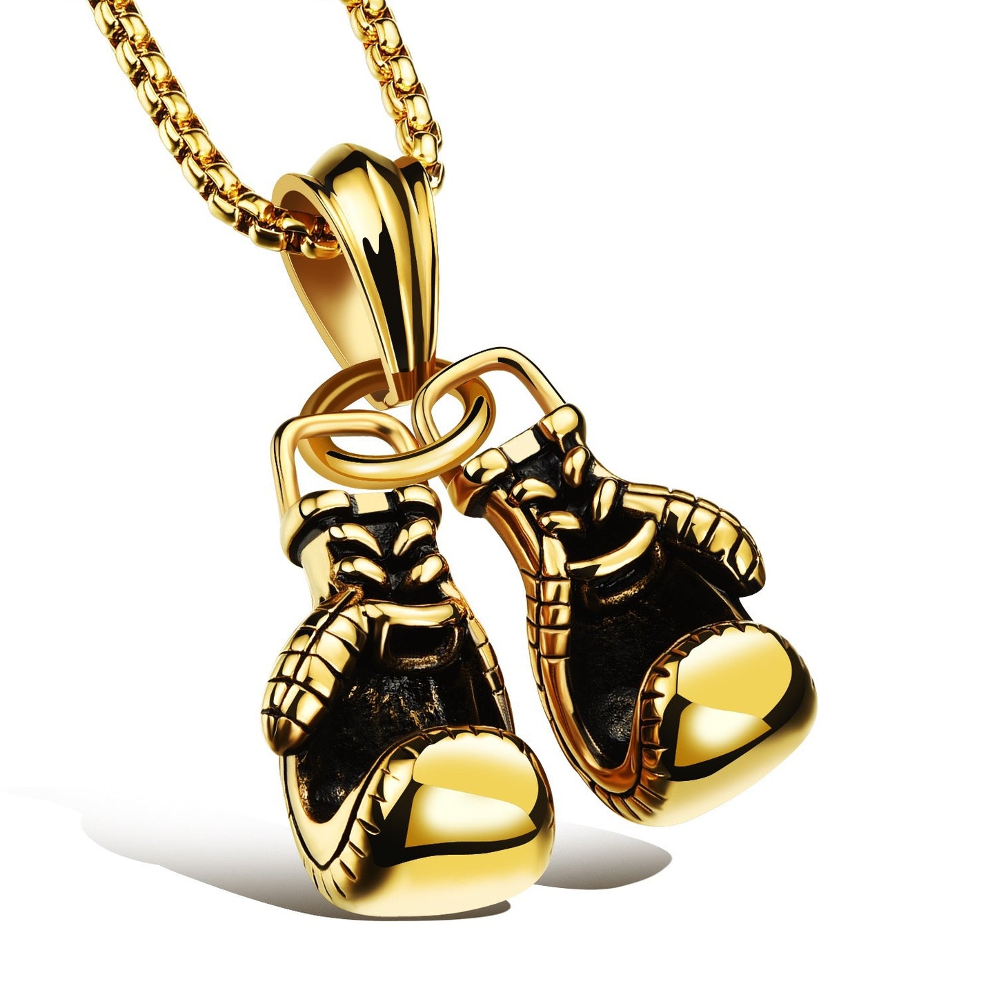 Planderful Stainless Steel Necklace For Men Bold Urban Punk Hip Hop Jewelry Gift