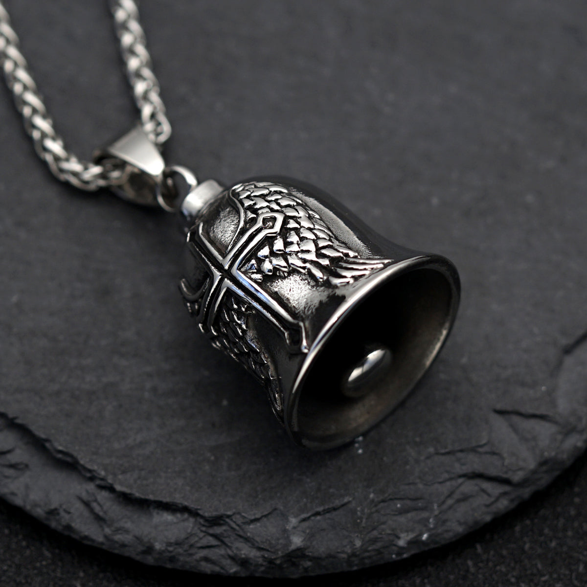 Punk Angel Wing Stainless Steel Men's Pendant Necklace