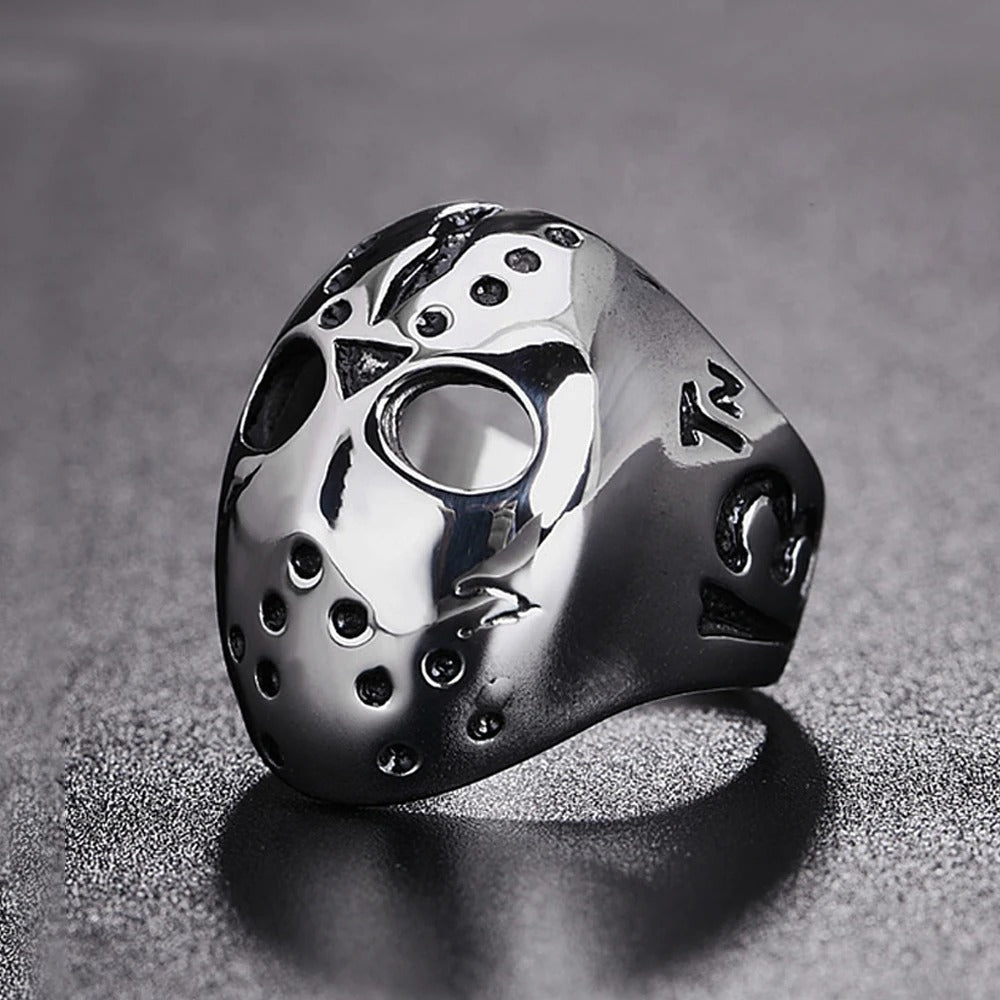 Punk Skull Viking Stainless Steel Ring