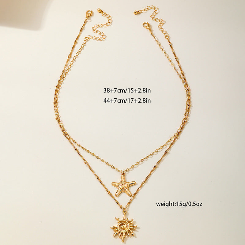 Planderful Vienna Verve Necklace – Stunning Star and Sun Design