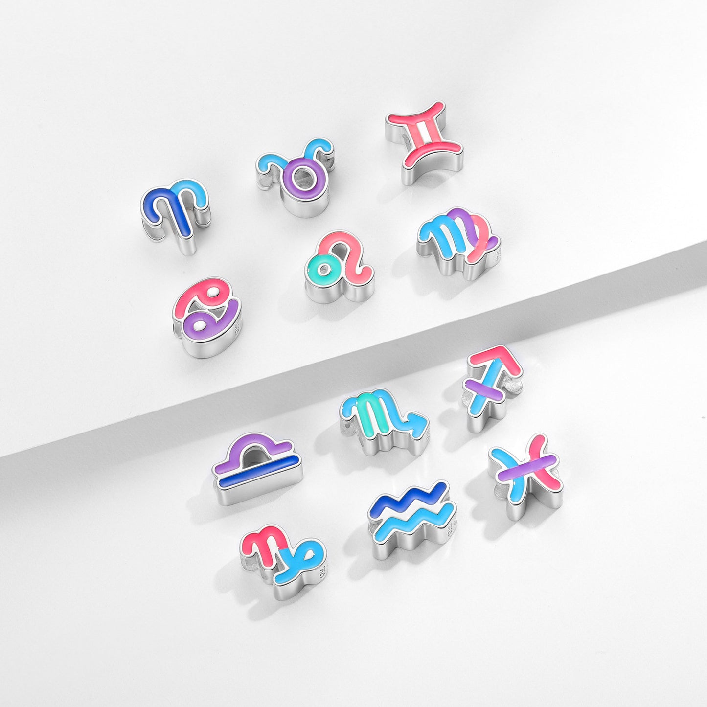 Planderful Jewelry Zodiac Beaded Pendant Bracelet in S925 Sterling Silver Handcrafted Elegance