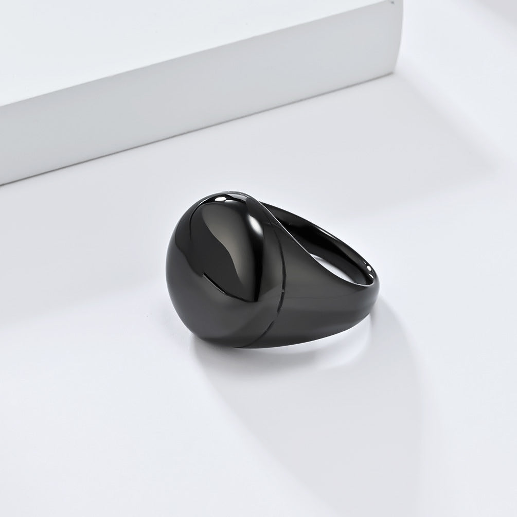 Planderful Titanium Steel Ring For Men, Smooth Surface, Daily Wear, Everyday Genie Collection
