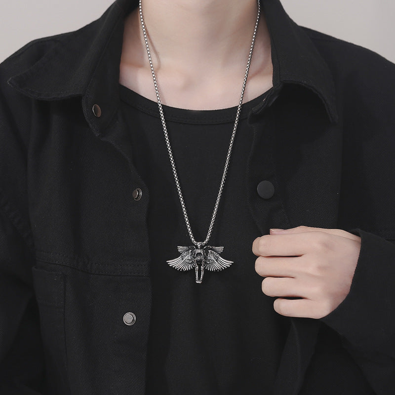 Steel Necklace – Vintage Everyday Genie Collection Inspired Pendant By Planderful