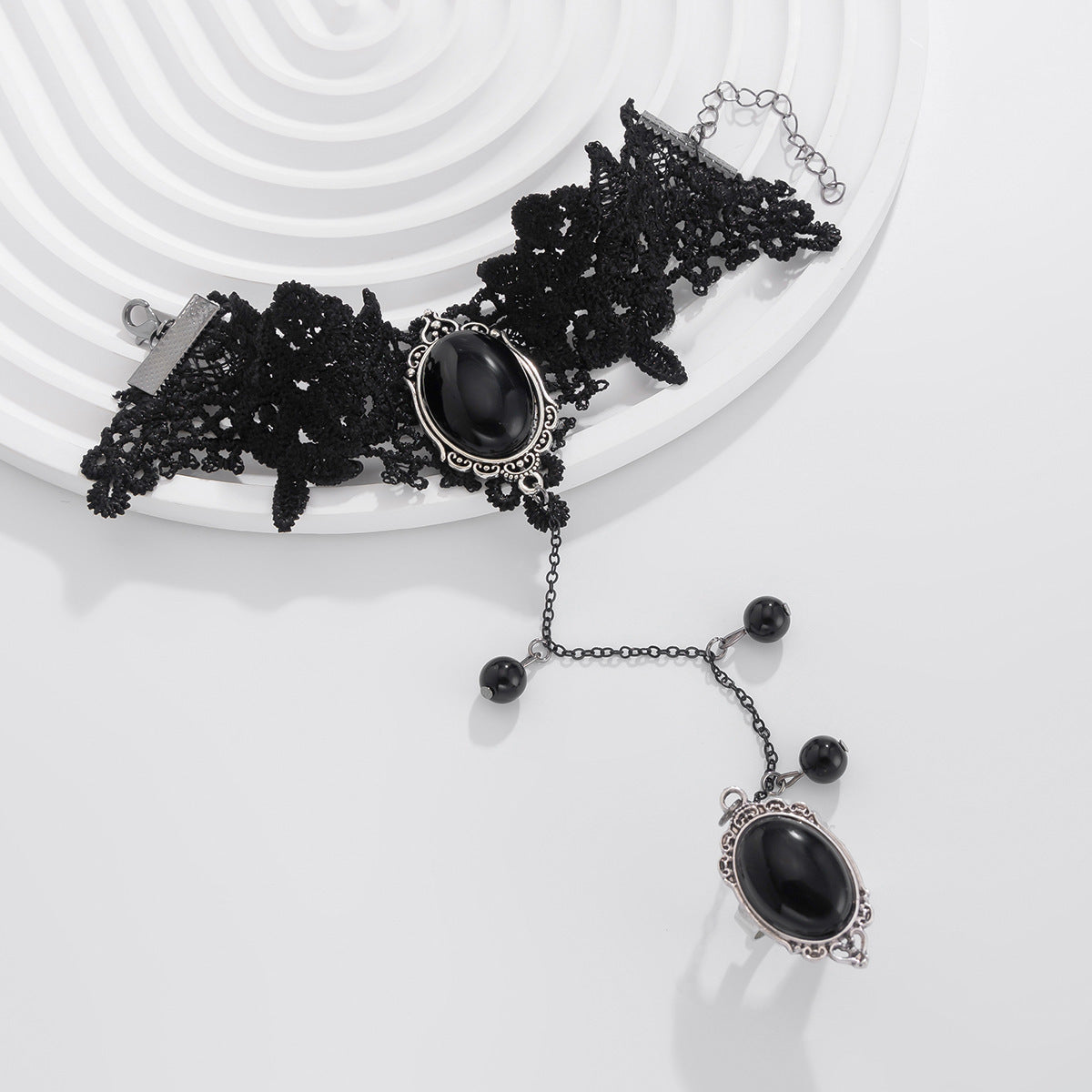 Planderful Gothic Lace Bracelet Vienna Verve Dark Jewelry For Gothic Lovers Personalized Statement Piece