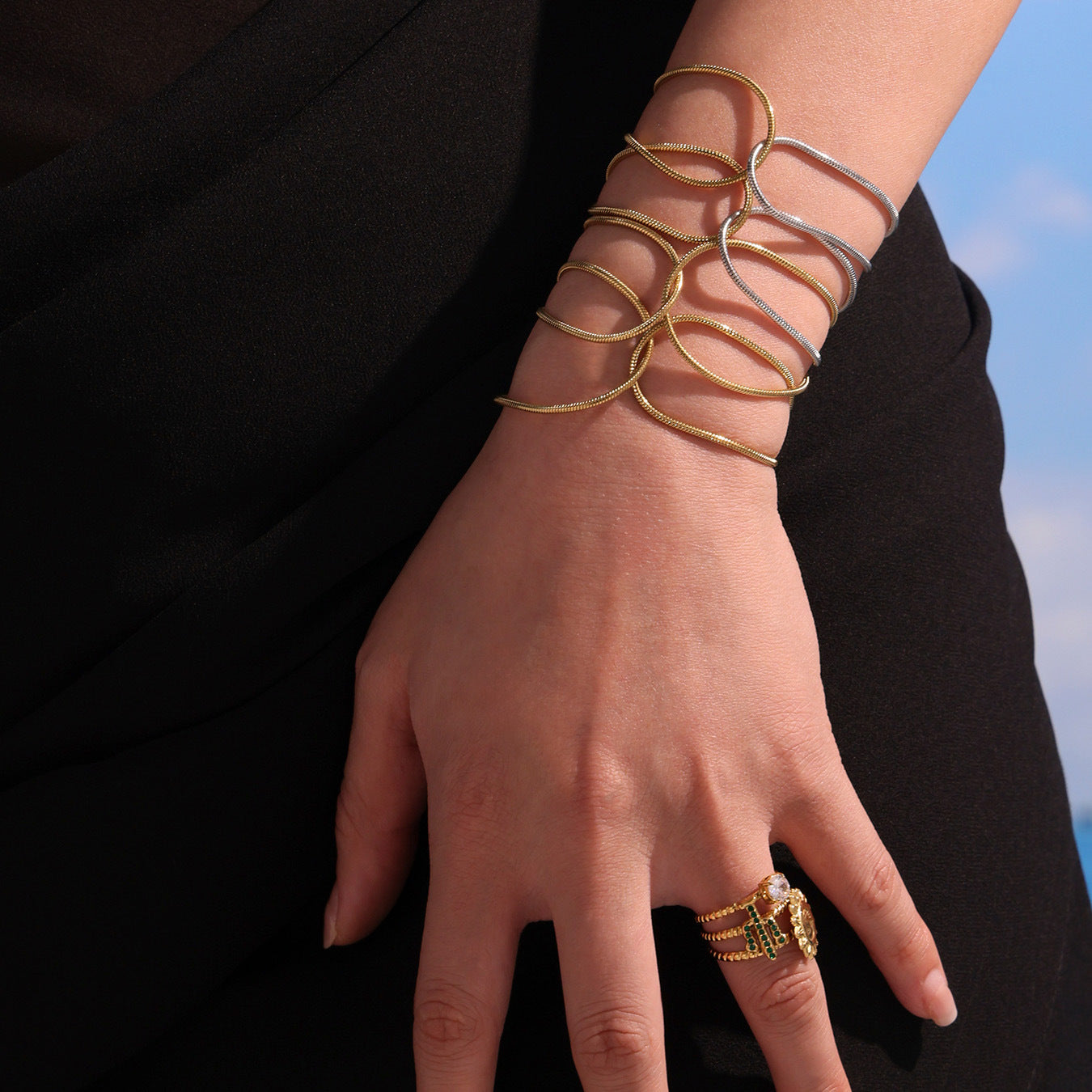 Planderful Stainless Steel Rope Knot Bracelet Everyday Wear