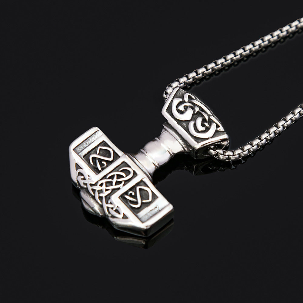 Boys Necklace Trendy Brand Hip Hop Titanium Steel Pendant Accessories