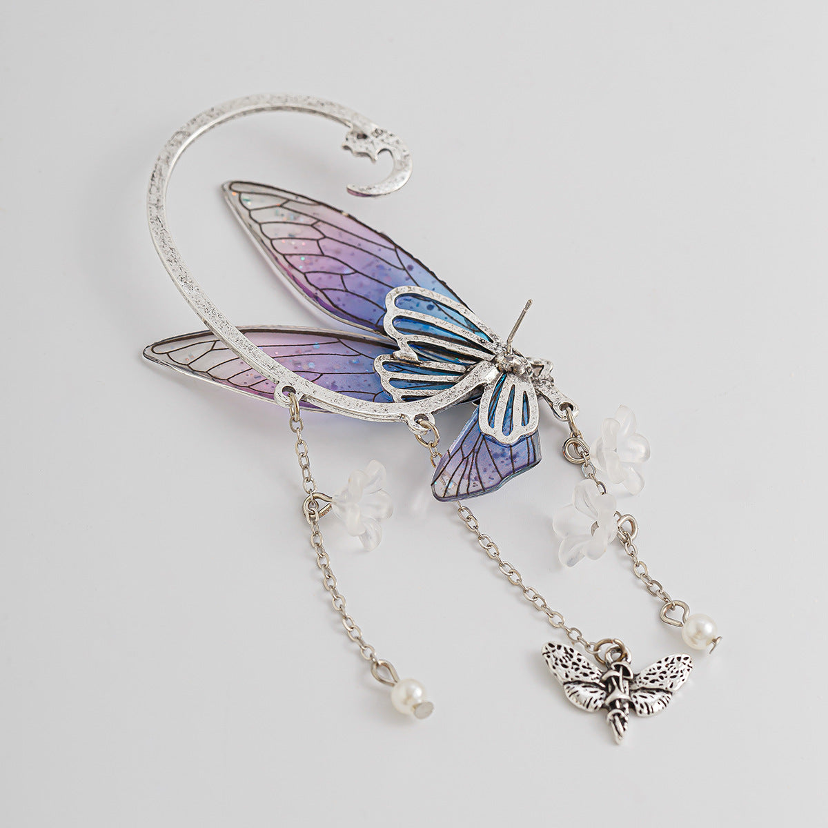 Planderful Elf Ear Earrings Butterfly Outline Wing Statement Jewelry For Women Travelers Vienna Verve