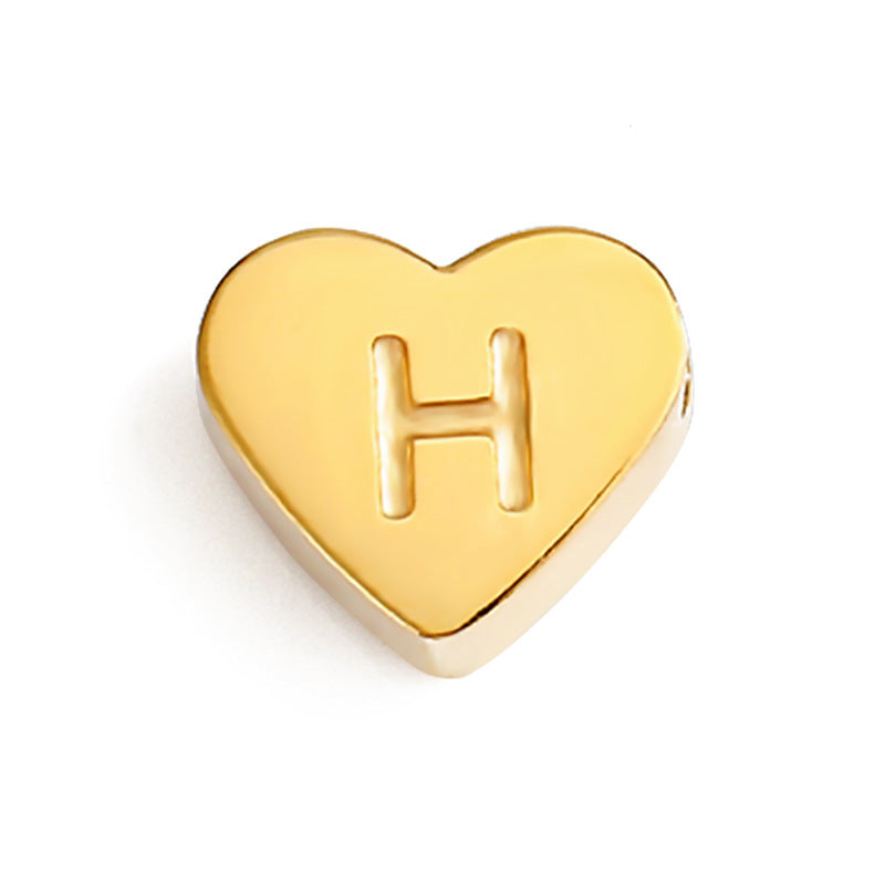 Planderful Jewelry Custom Name Necklace Stainless Steel 3D Love Design For Collarbone Chain