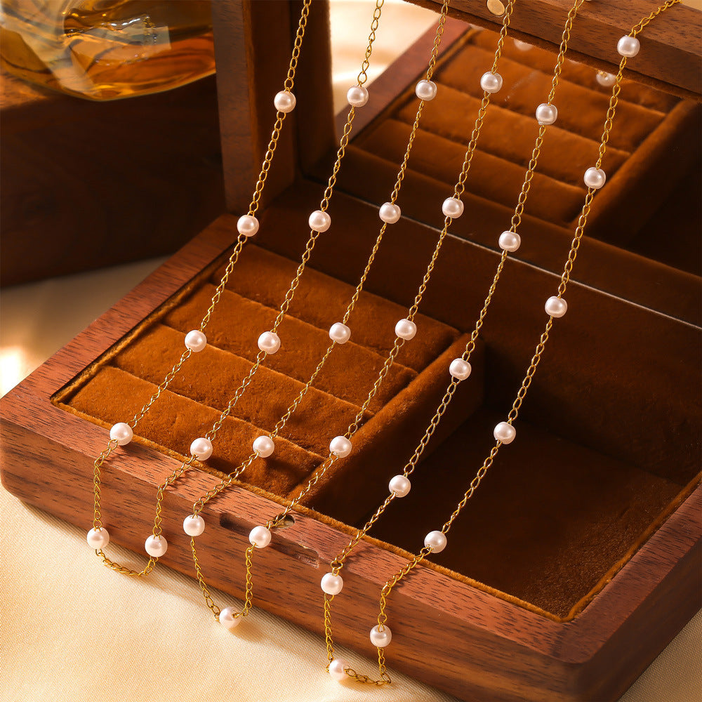 Elegant Minimalist Titanium Steel Jewelry Set