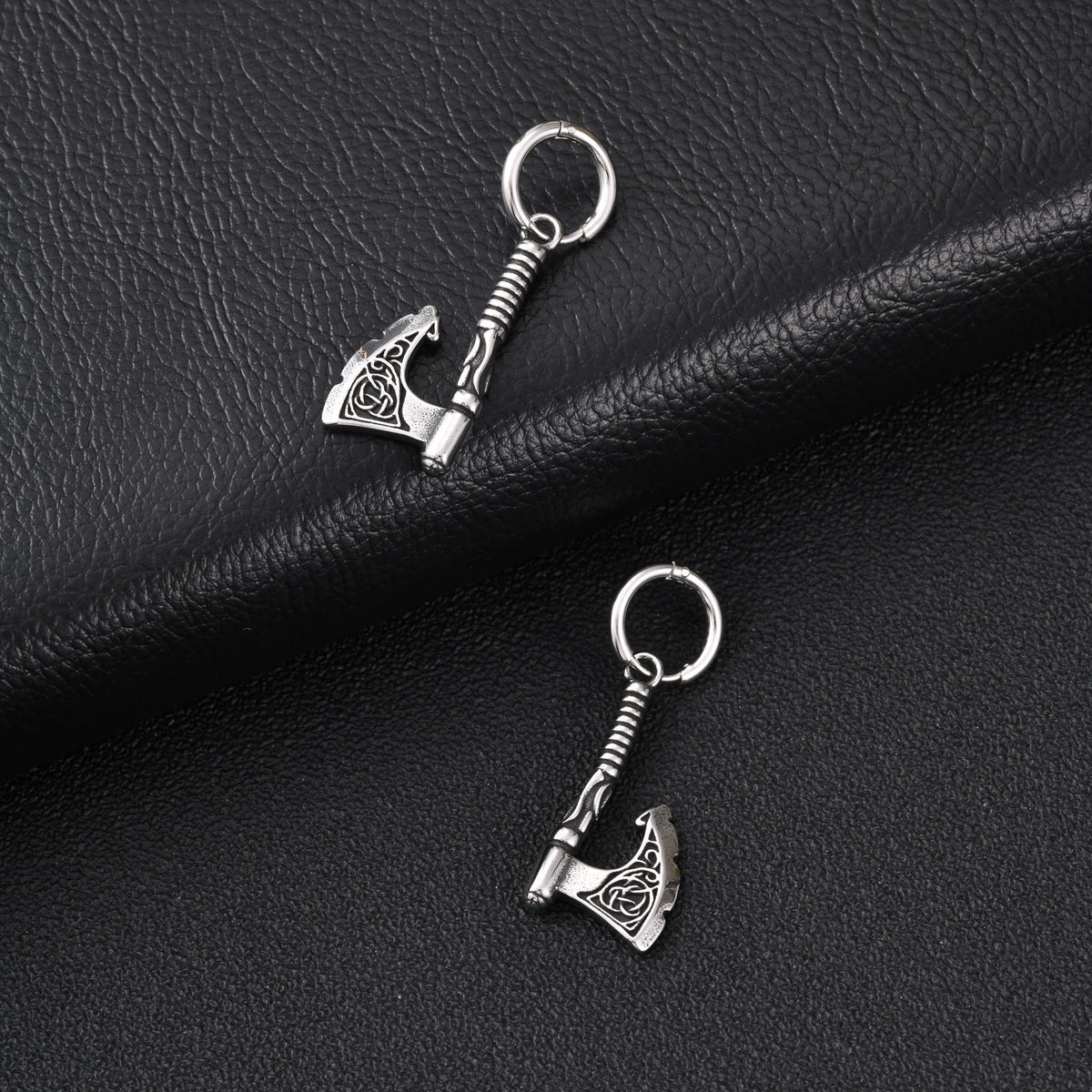 Antiqued Silver Symbol Hoop Earrings — 6 Styles
