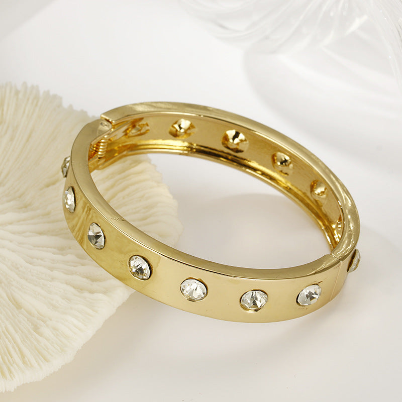 Daring Cutout Rhinestone Bracelet for Fashion Forward Women