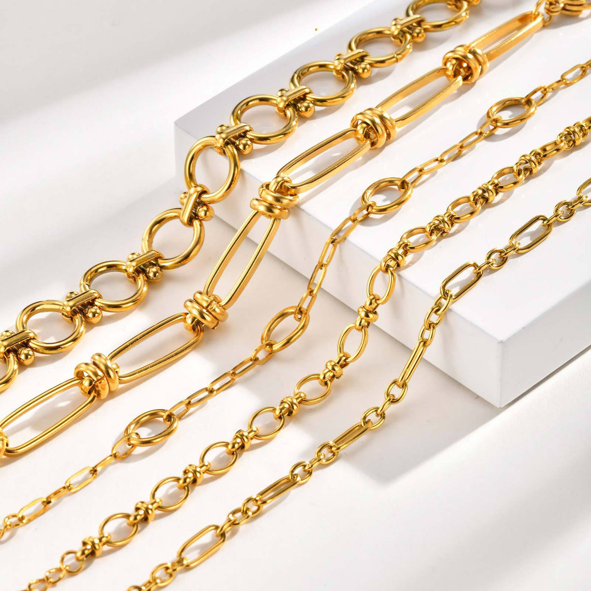Korean Simple Handmade Chain Stainless Steel Bracelet Unisex