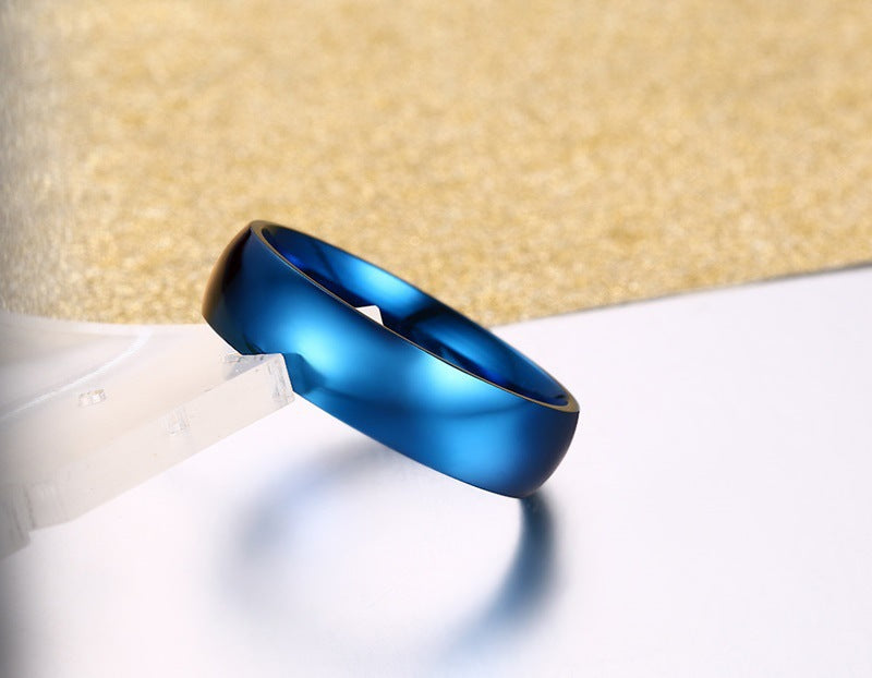 Titanium Steel Plain Ring Simple Personality Men's Ring