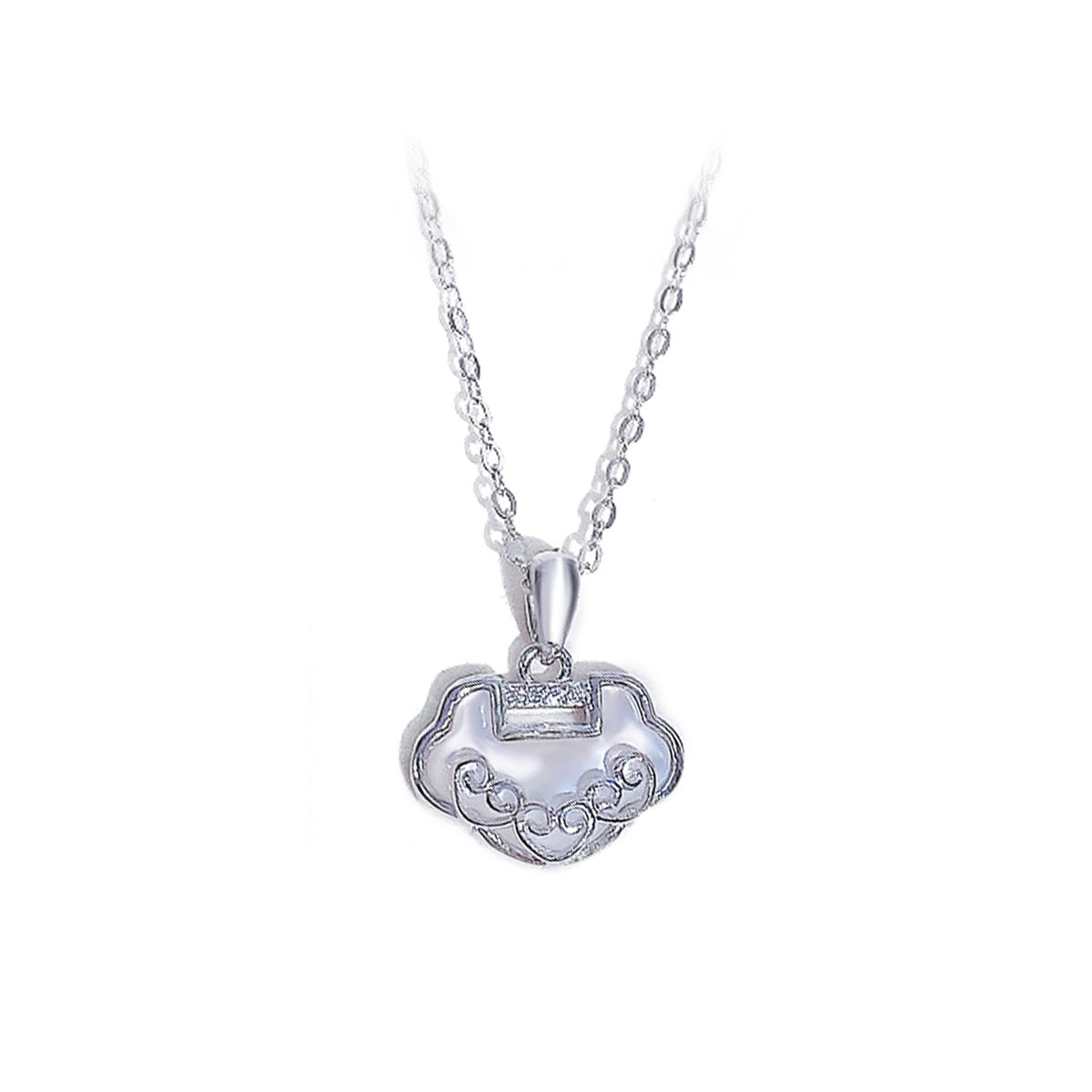 S925 Sterling Silver Natal Year Ruyi Collarbone Necklace