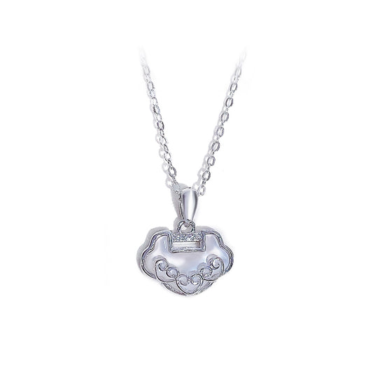 S925 Sterling Silver Natal Year Ruyi Collarbone Necklace