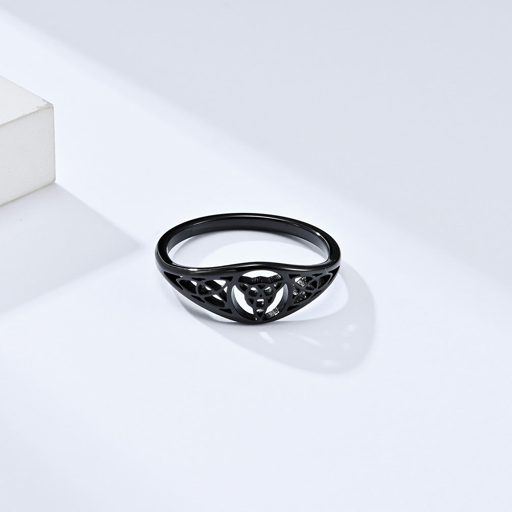 Steel Ring – Elegant Nordic Viking Knot Ring