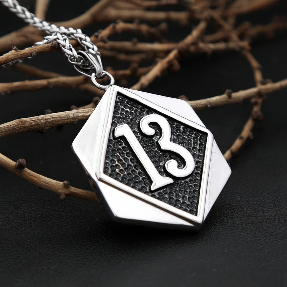Trendy Digital Stainless Steel Men's Pendant Necklace