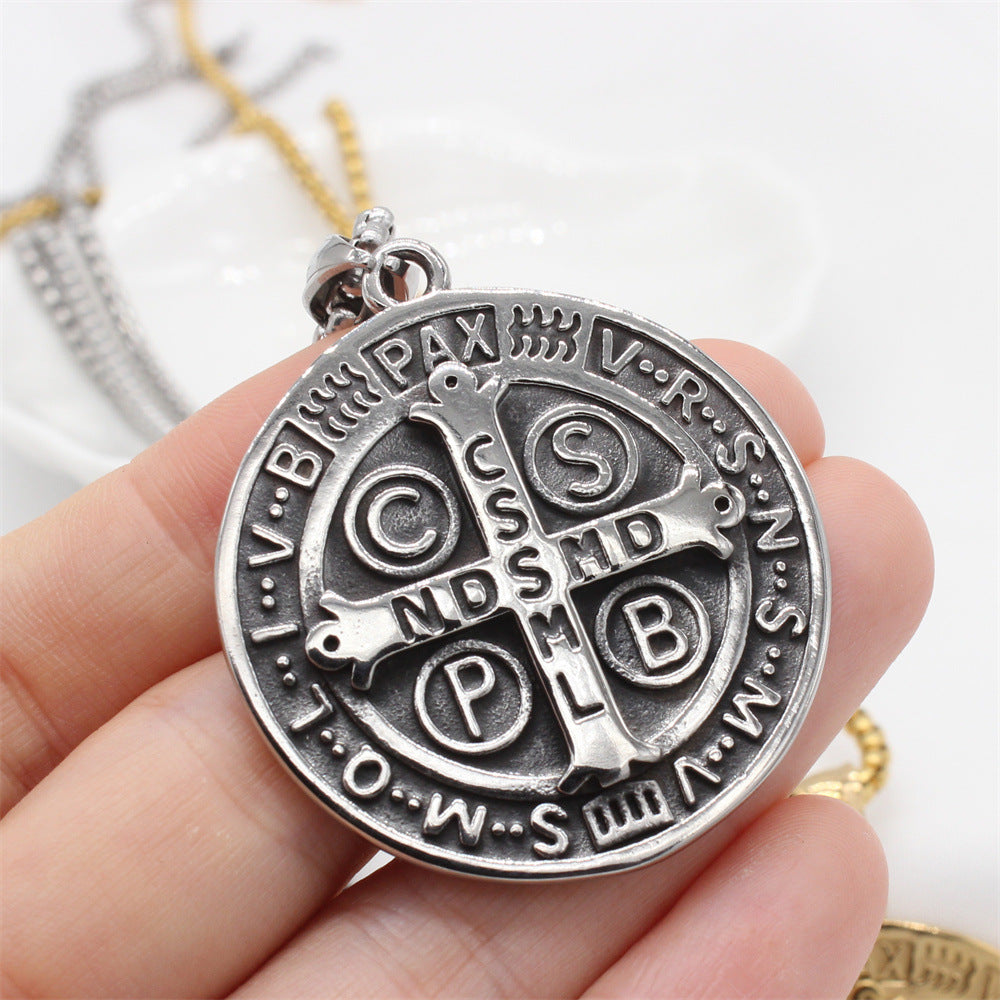 Stainless Steel Cross Pendant Unisex Protection Statement CPBS Punk Street Style Planderful