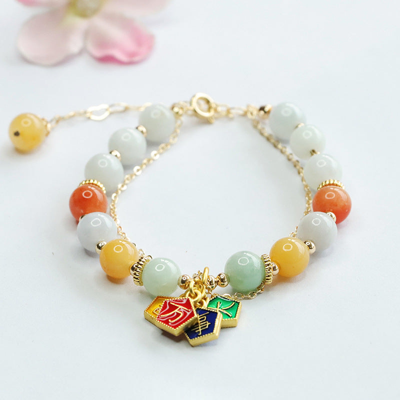 Jadeite Round Bead 7~8 mm Bracelet