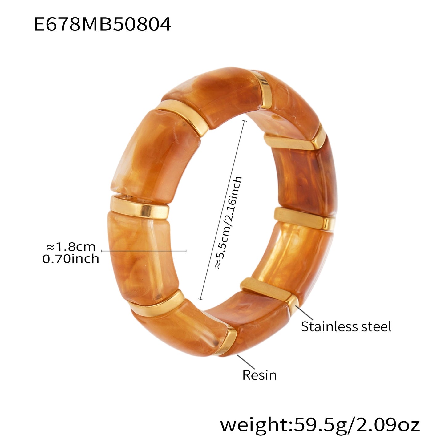 Planderful Everyday Genie Resin Elastic Bracelet For Fashion