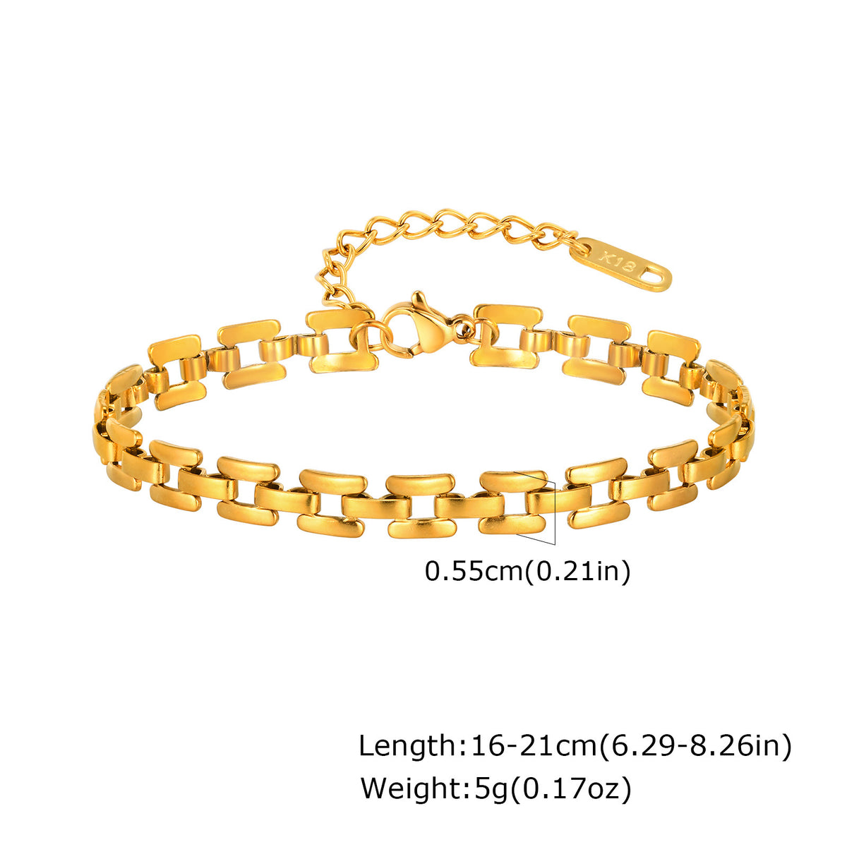Strap Women Gold Stainless Steel Bracelet for Women