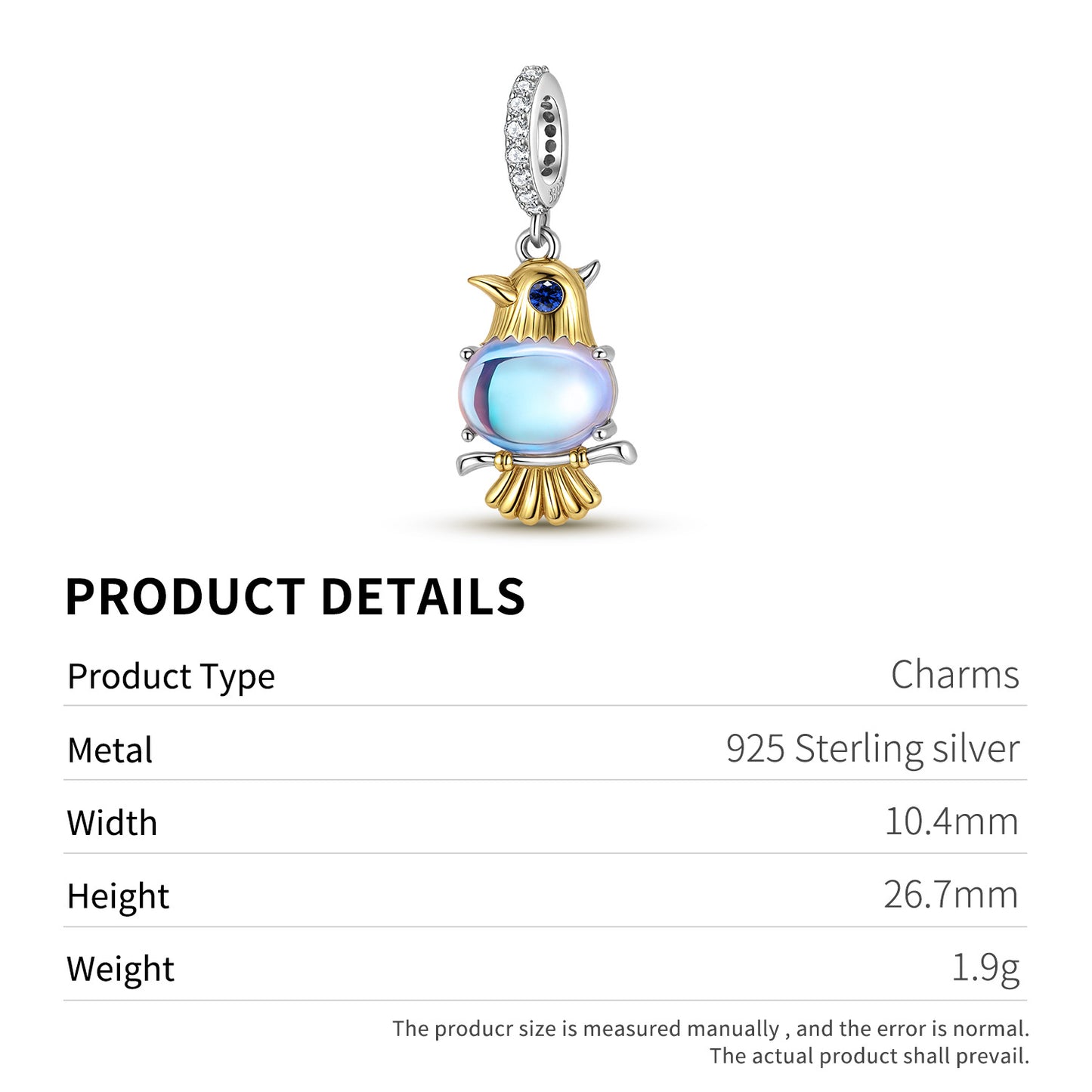 Planderful Jewelry Moonstone Pendant Necklace Silver