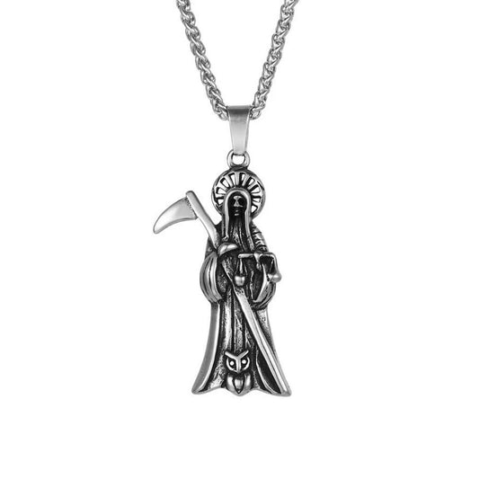 Punk Owl Stainless Steel Men's Pendant Necklace