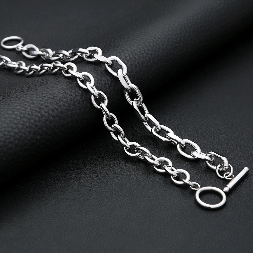 Punk Trendy Stainless Steel Men's Bracelet