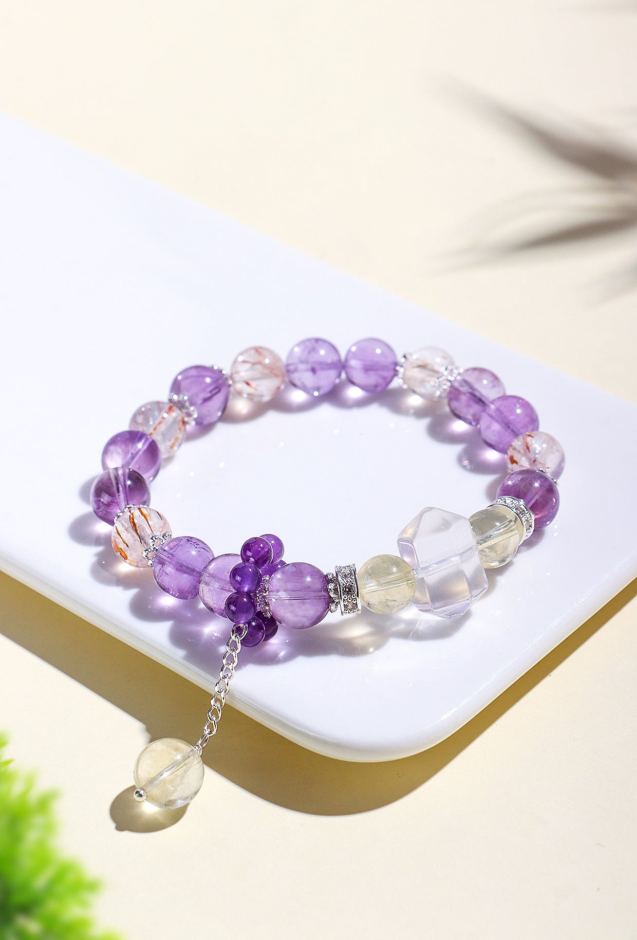 Planderful Fortune's Favor Bracelet – Fresh and Sweet Amethyst and Crystal Design