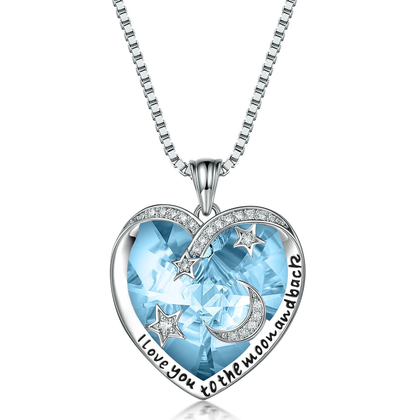 Cross-Border Explosion S925 Sterling Silver Love Necklace