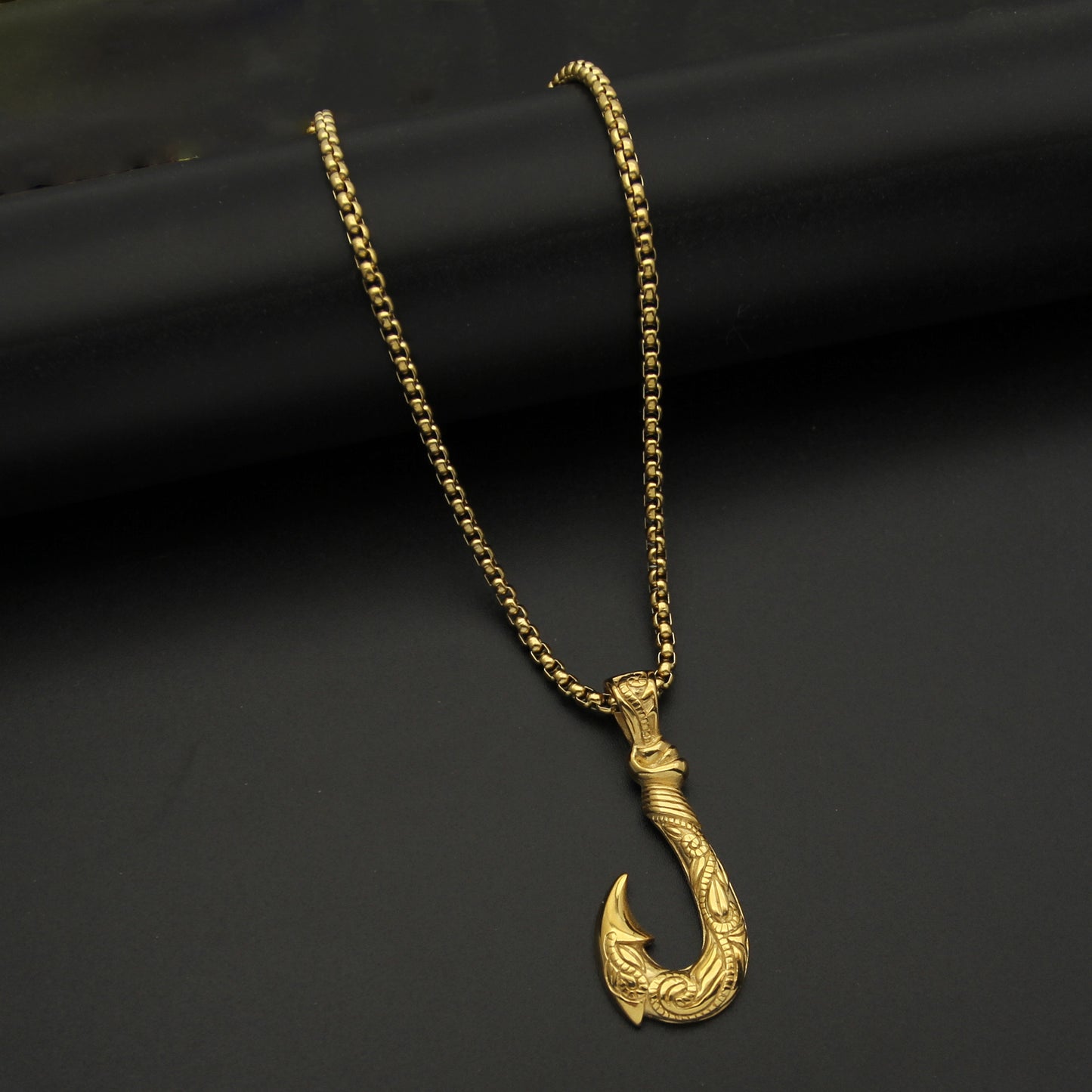 Planderful Stainless Steel Viking Ship Pendant For Men Unisex Necklace With Anchor Hook Symbol Protection And Statement