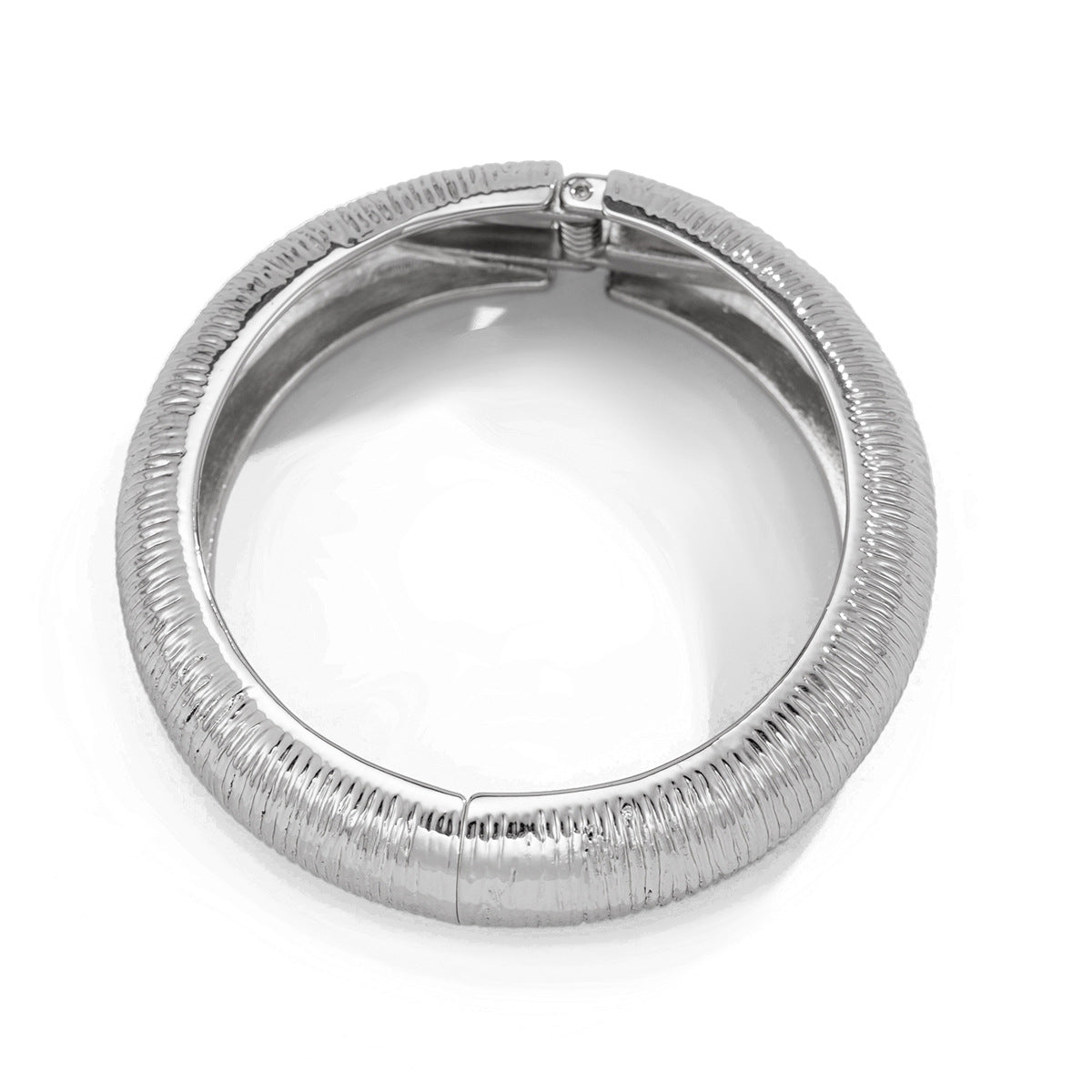 Planderful Vienna Verve Exaggerated Wide Sided Geometric Metal Bracelet For Women
