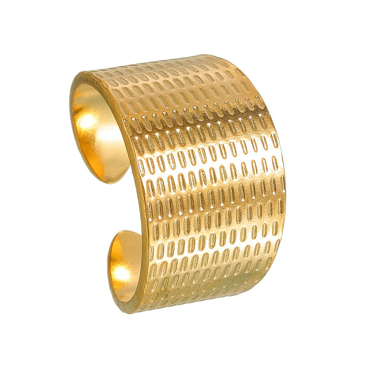 Adjustable Titanium Steel Ring For Women Bold Fade Resistant Statement Jewelry By Planderful Everyday Genie