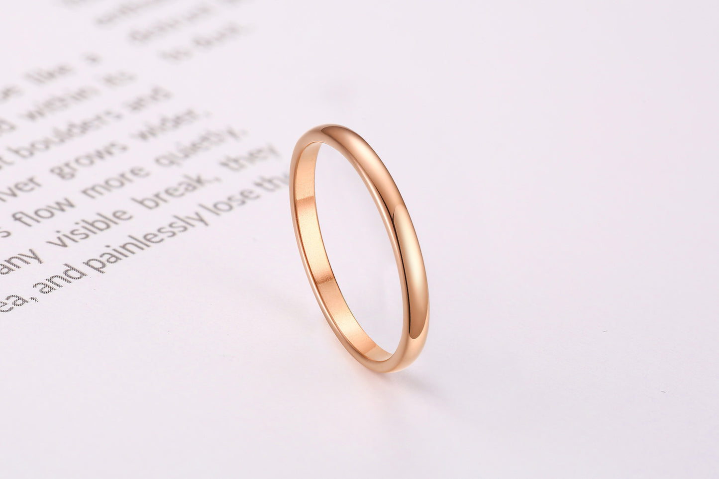Plain Ring Thin Ring Women's Stainless Steel Couple Ring