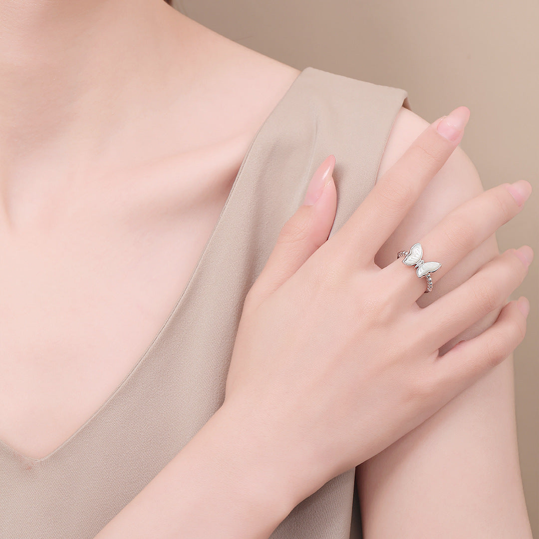 Butterfly Super 925 Sterling Silver Women's Ring