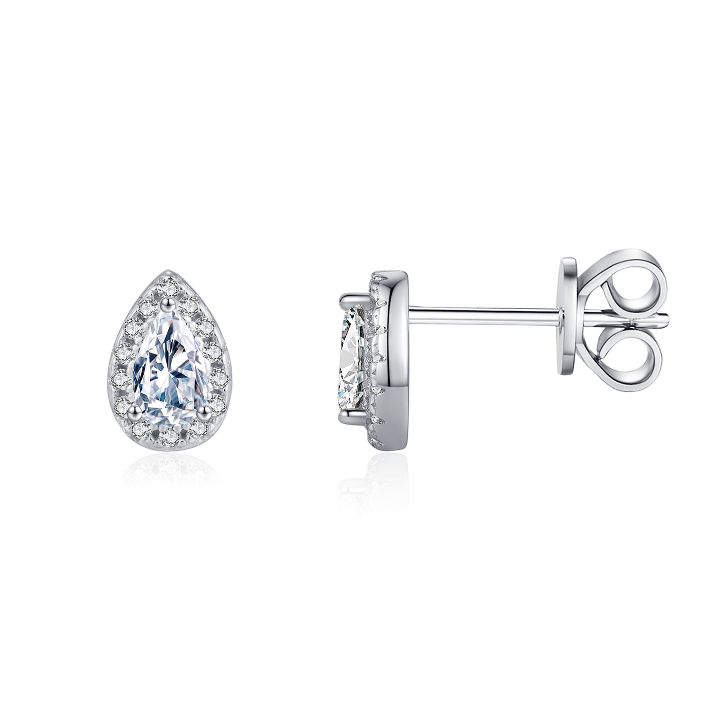 Planderful Moissanite Sparkling Earrings – Elegant Water Drop Design