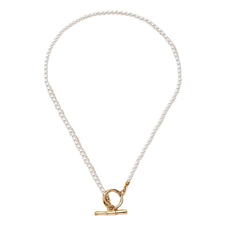 European and American Best-Selling Rice Bead Necklace with OT Buckle - Vienna Verve