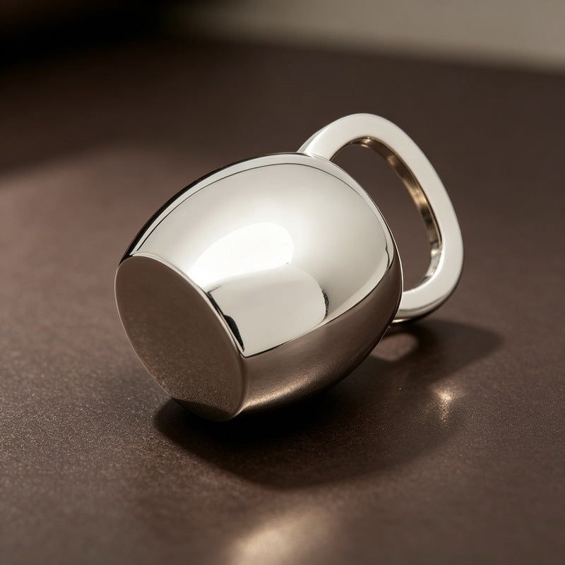 Glossy Kettle Necklace Mini Pot Stainless Steel Men And