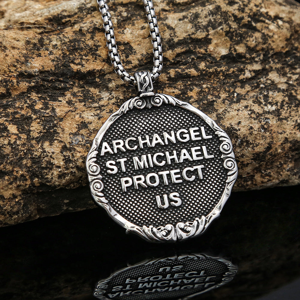 Cross-Border New Personalized Retro Cross Pendant Necklace