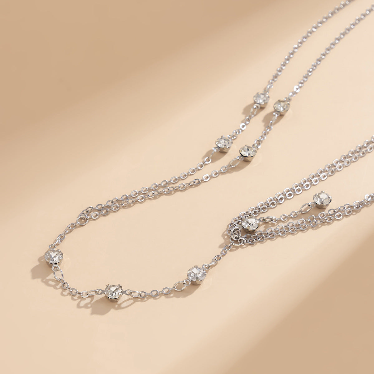 European and American Jewelry Collection - Vienna Verve Rhinestone Body Chain Necklace