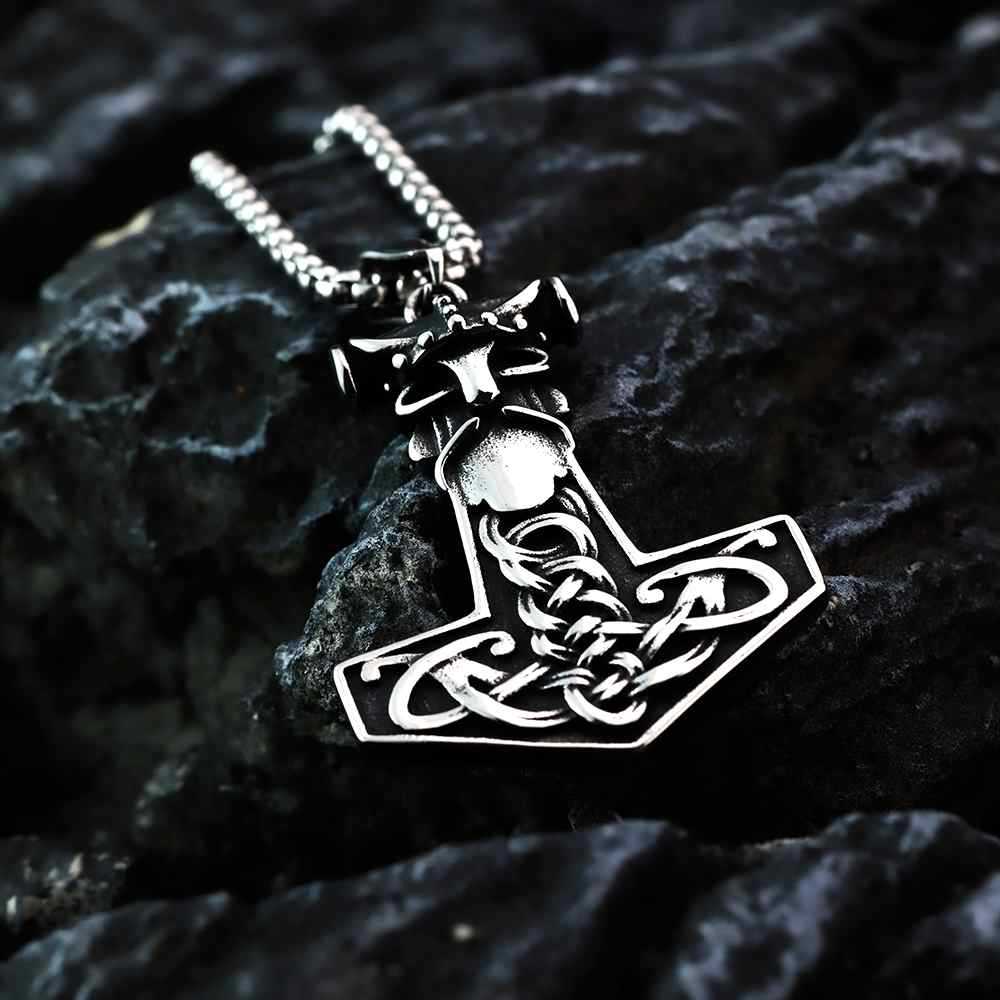 Vintage Viking Stainless Steel Pendant Necklace