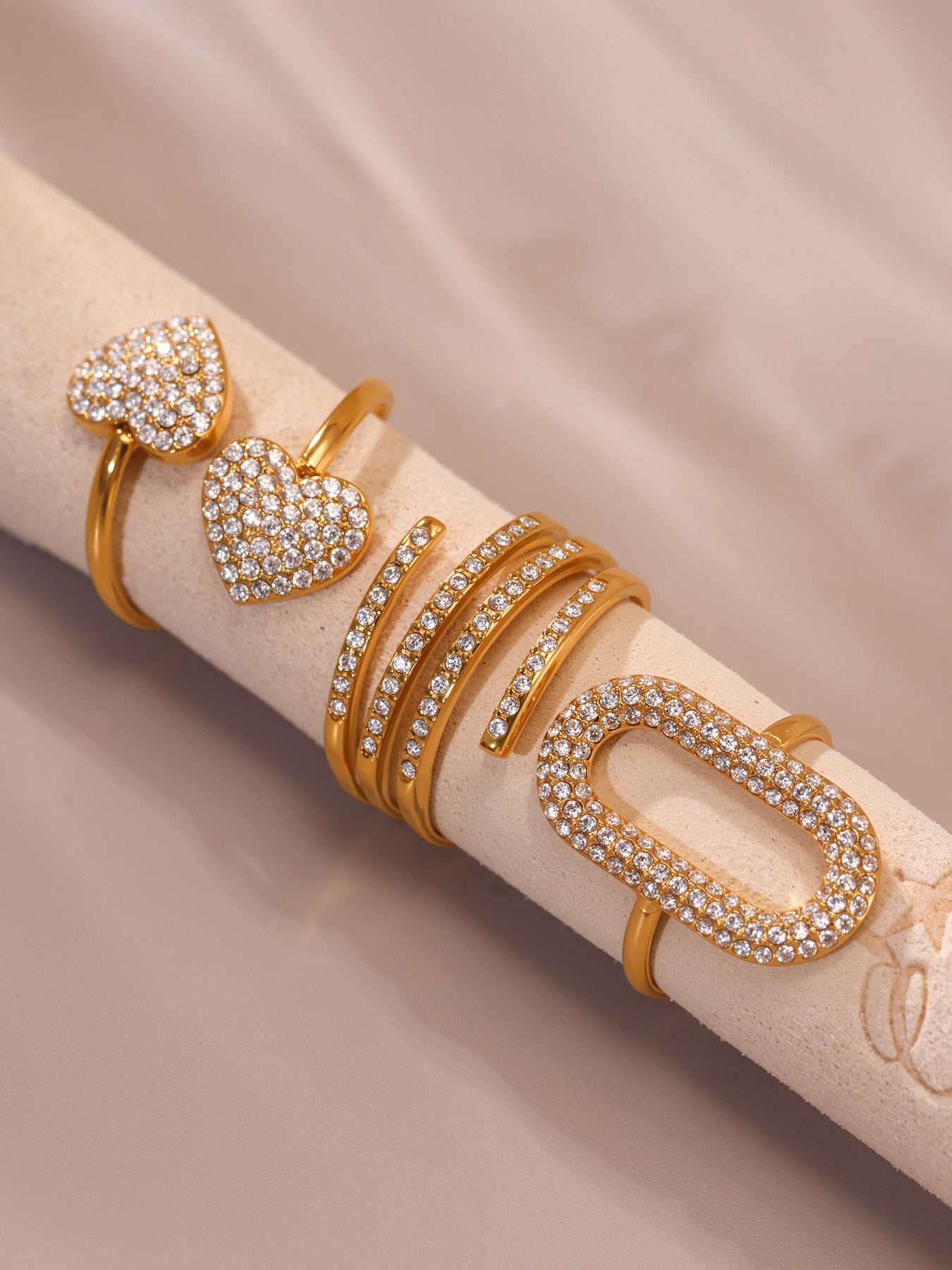 Planderful Everyday Genie Elegant Stainless Zircon Ring 7